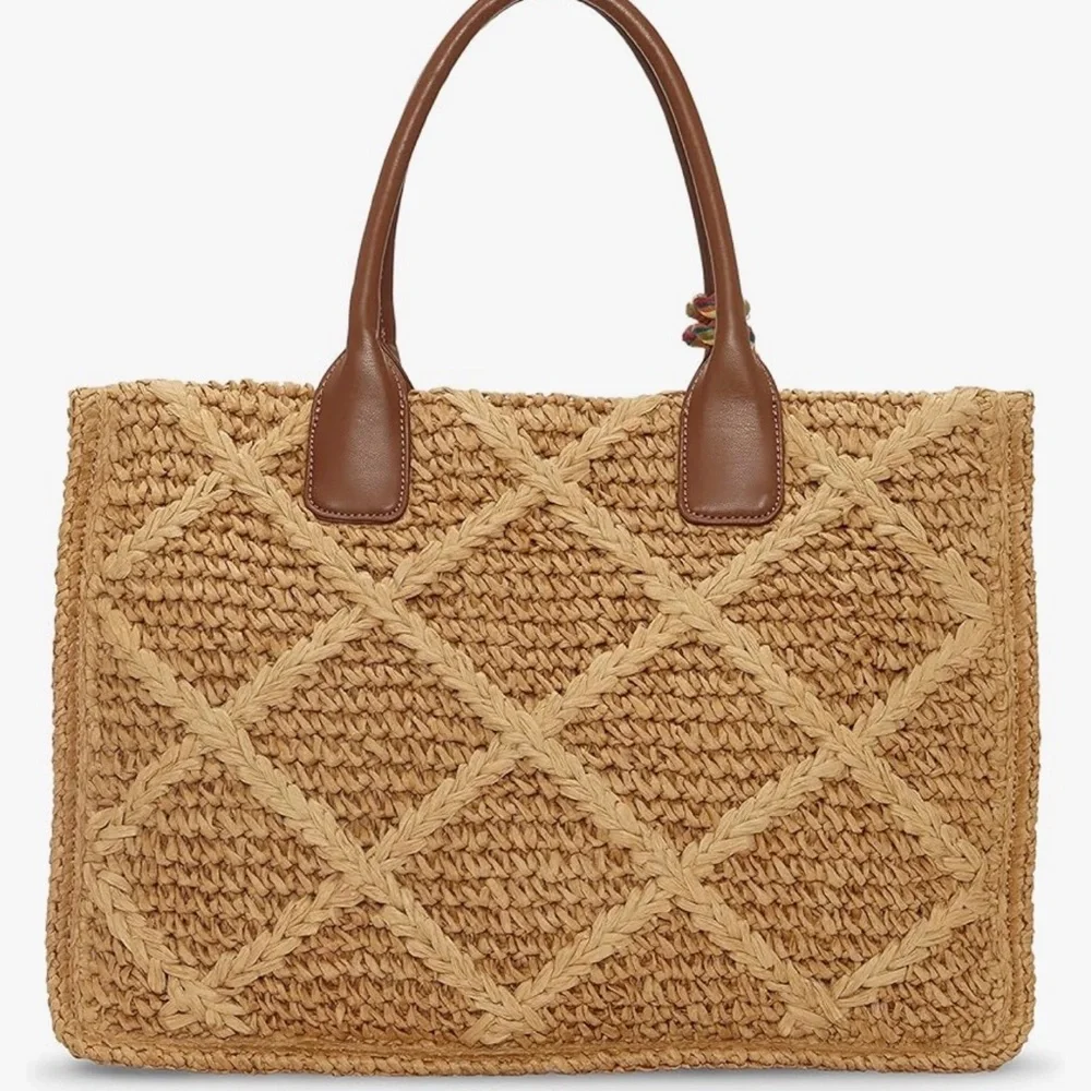 Vince Camuto Orla Tote Natural Straw - Picture 2 of 10